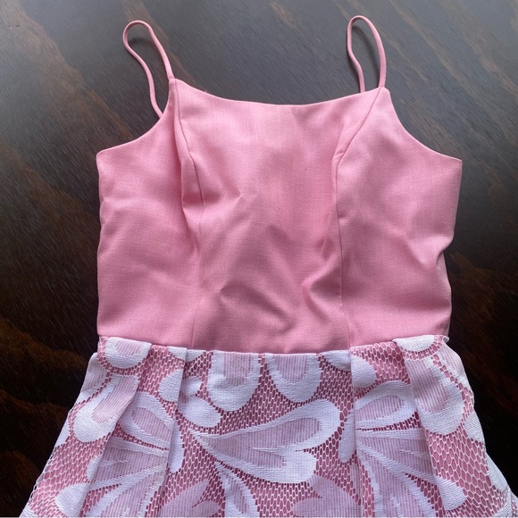 Vintage Handmade Pink Floral Women’s Spaghetti Straps Maxi Dress - Picture 13 of 15